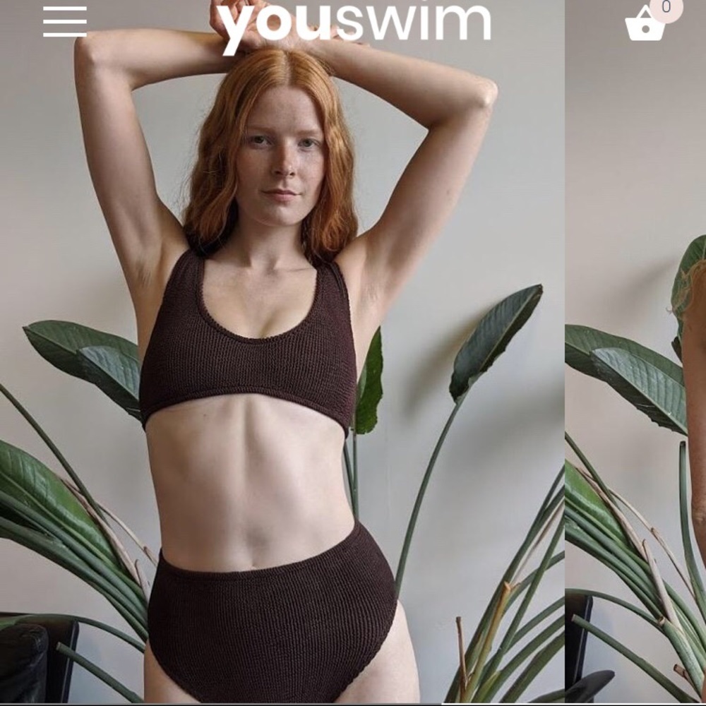 NWT Eva High Waist Two-Piece in Espresso